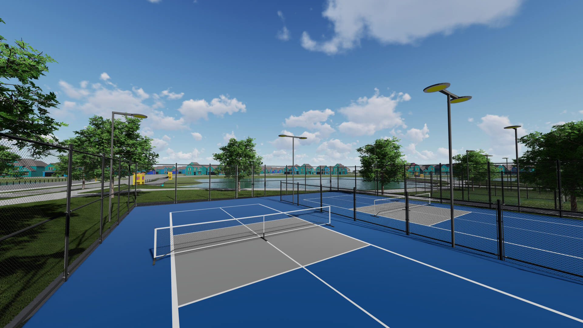 Solterra Pickle Ball court rendering