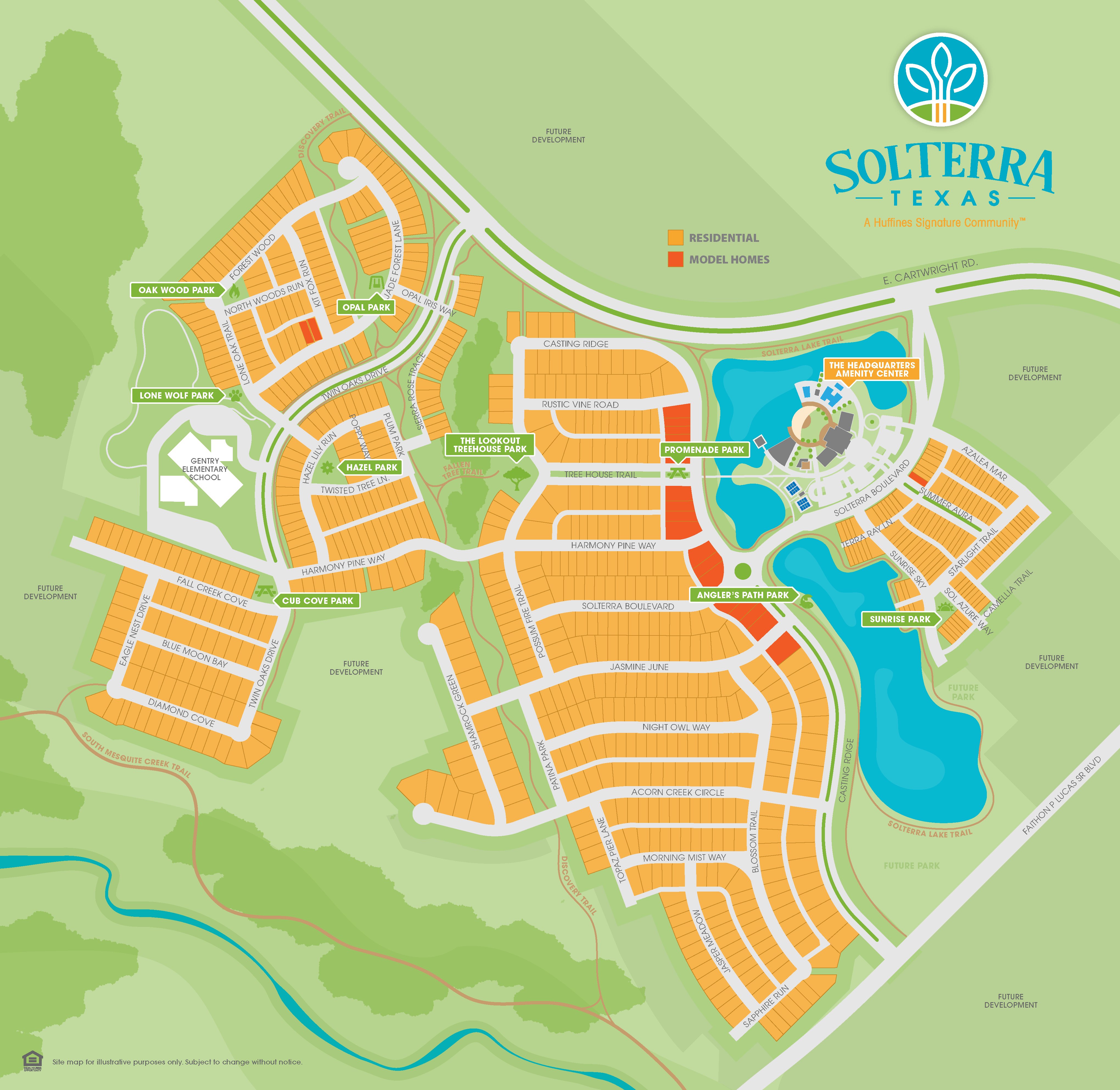 Solterra Site Map- Model Homes