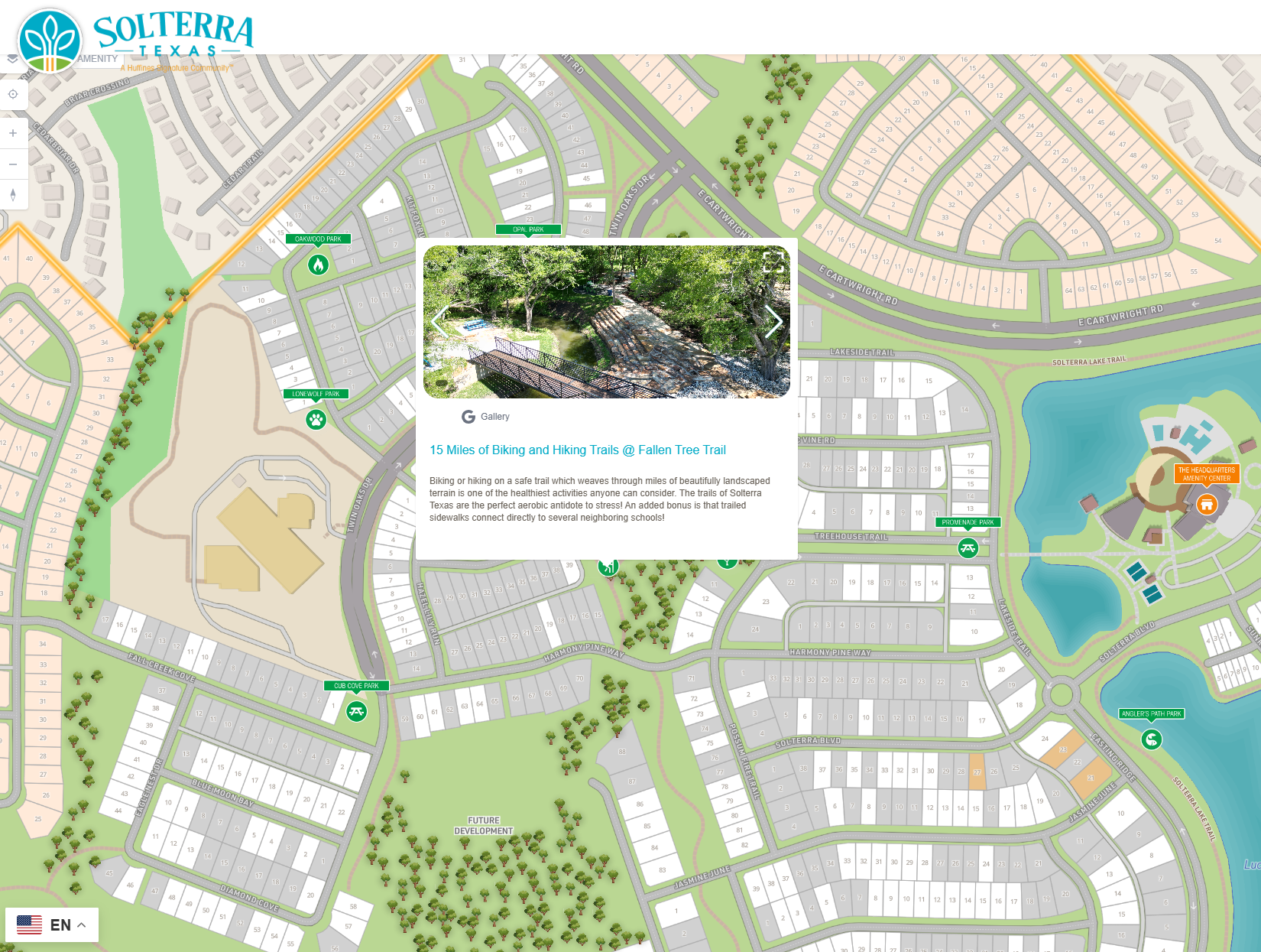 Solterra Map - Amenity Example