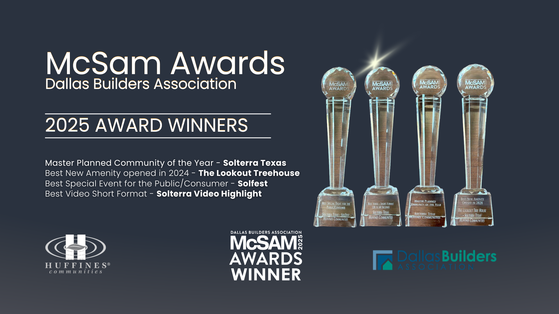 Solterra Texas Shines Bright at the 2025 McSAM Awards