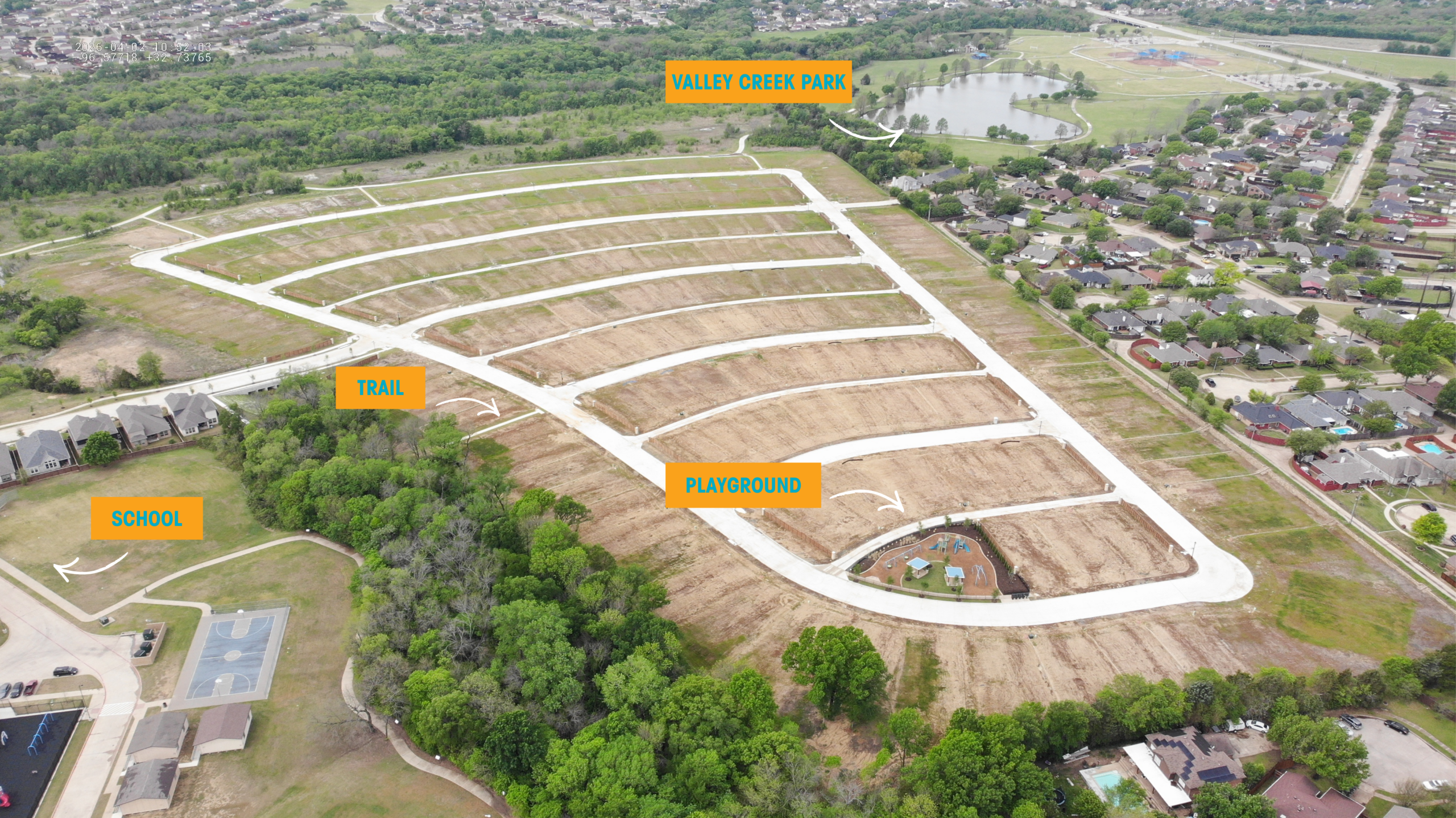 Construction Update 25: Trail Connectivity to School in Phase 3 at Solterra Texas